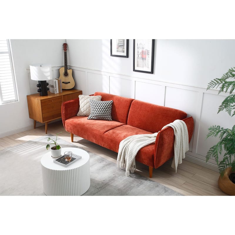 Bäddsoffa Hermes 3-sits - orange - Möbler - Soffa - Bäddsoffa