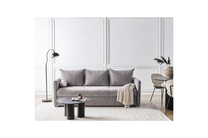 Bäddsoffa Holsen Brun, Svart - Brun, Svart - Möbler - Soffa - Soffgrupp