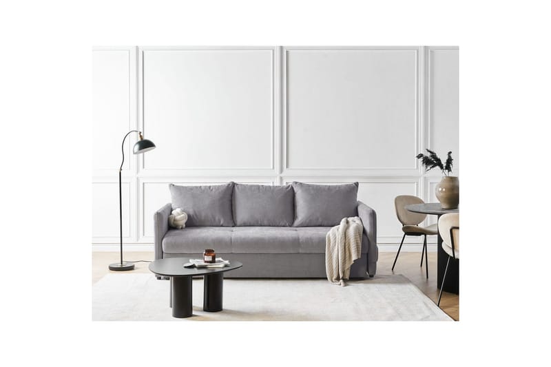 Bäddsoffa Holsen Grå, svart - Grå - Möbler - Soffa - Soffgrupp