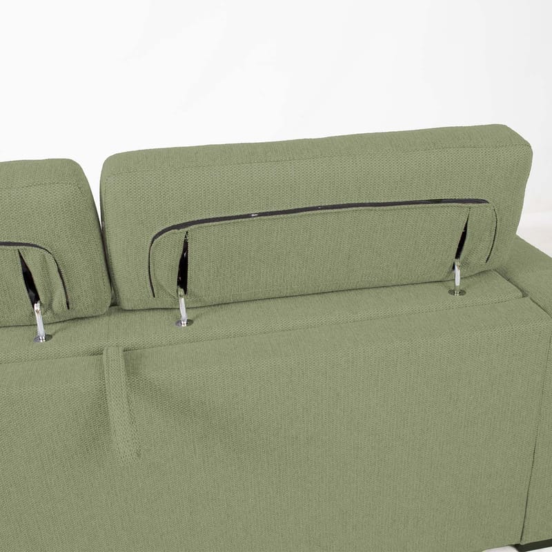 Bäddsoffa Kingston 3-sits 198x96x76/94 cm - ljusgrön - Möbler - Soffa - Bäddsoffa