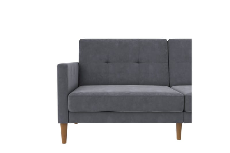Bäddsoffa Lilly Antracit, Sammet - Antracit, Sammet - Möbler - Soffa - Bäddsoffa