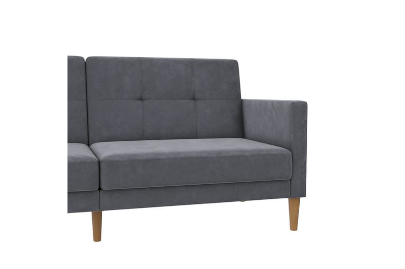 Bäddsoffa Lilly Antracit, Sammet - Antracit, Sammet - Möbler - Soffa - Bäddsoffa