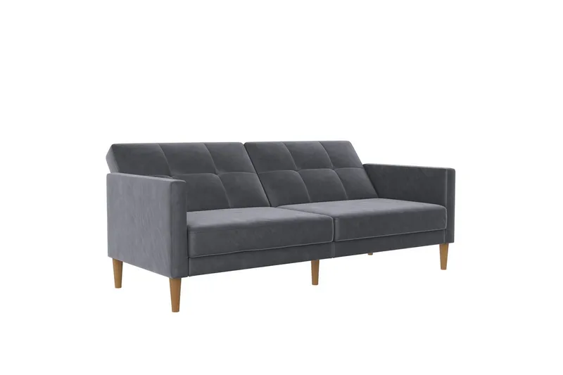 Bäddsoffa Lilly Antracit, Sammet - Antracit, Sammet - Möbler - Soffa - Bäddsoffa