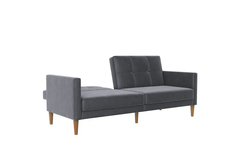 Bäddsoffa Lilly Antracit, Sammet - Antracit, Sammet - Möbler - Soffa - Bäddsoffa