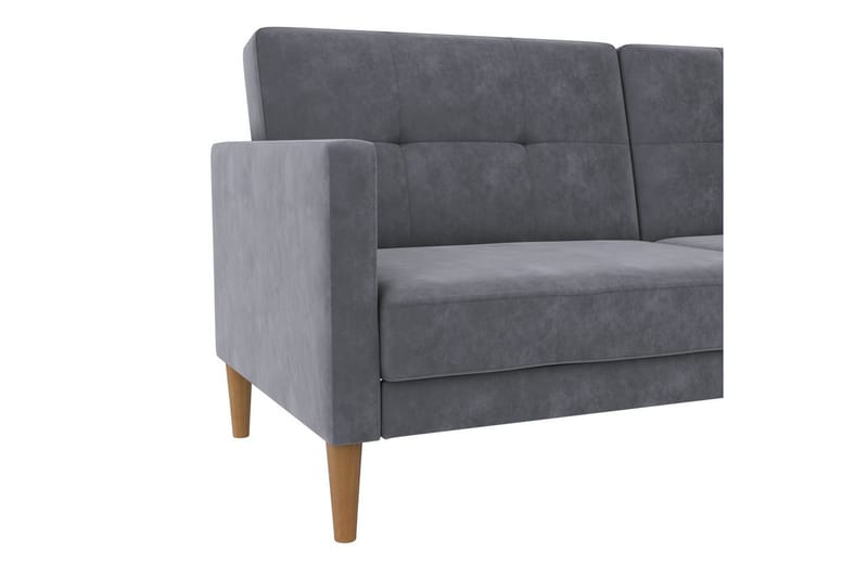 Bäddsoffa Lilly Antracit, Sammet - Antracit, Sammet - Möbler - Soffa - Bäddsoffa
