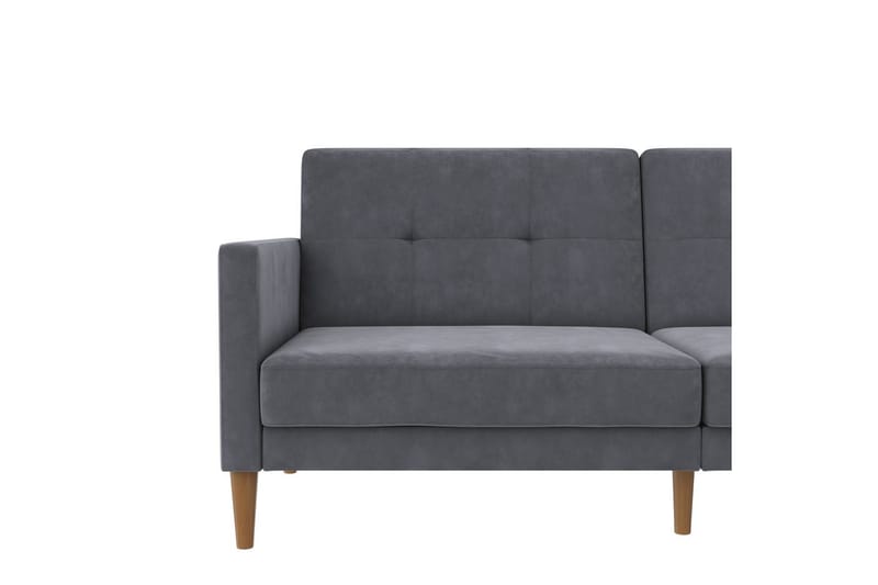 Bäddsoffa Lilly Antracit, Sammet - Antracit, Sammet - Möbler - Soffa - Bäddsoffa