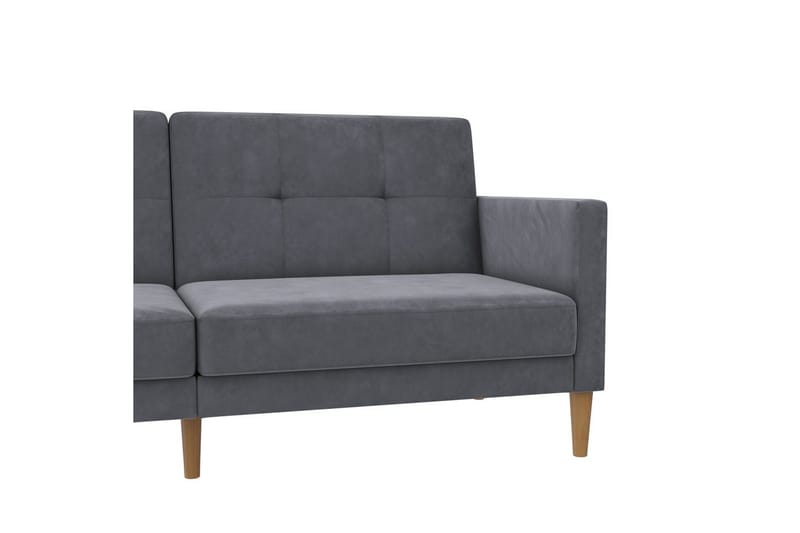 Bäddsoffa Lilly Antracit, Sammet - Antracit, Sammet - Möbler - Soffa - Bäddsoffa