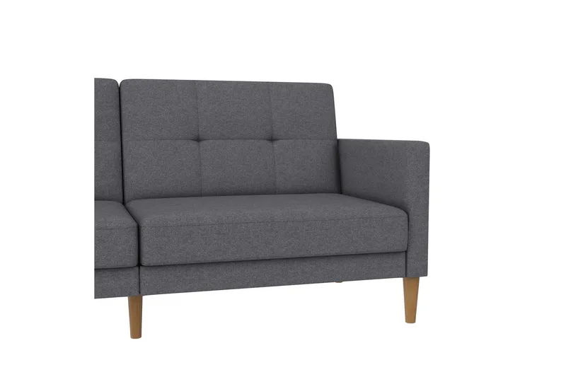 Bäddsoffa Lilly Ljusgrå, Linne - Ljusgrå, Linne - Möbler - Soffa - Bäddsoffa