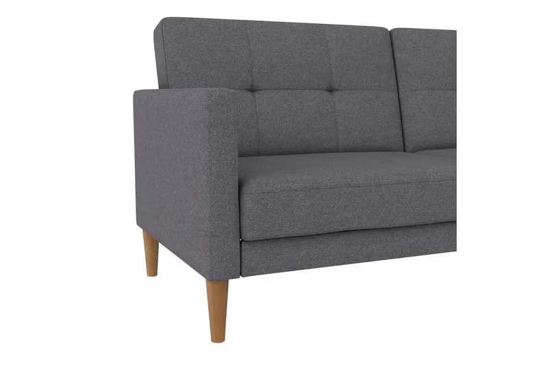 Bäddsoffa Lilly Ljusgrå, Linne - Ljusgrå, Linne - Möbler - Soffa - Bäddsoffa
