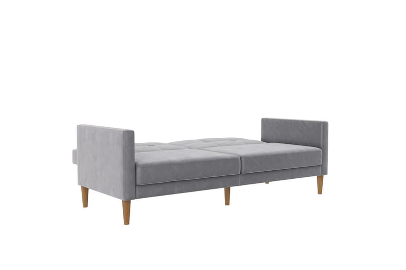 Bäddsoffa Lilly Ljusgrå, Sammet - Ljusgrå, Sammet - M�öbler - Soffa - Bäddsoffa