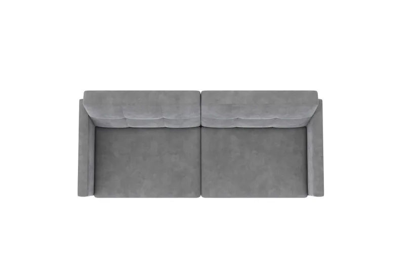 Bäddsoffa Lilly Ljusgrå, Sammet - Ljusgrå, Sammet - Möbler - Soffa - Bäddsoffa