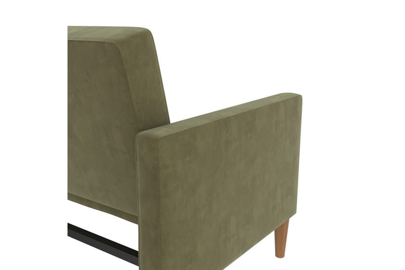 Bäddsoffa Lilly Olivgrön, Sammet - Olivgrön, Sammet - Möbler - Soffa - Bäddsoffa