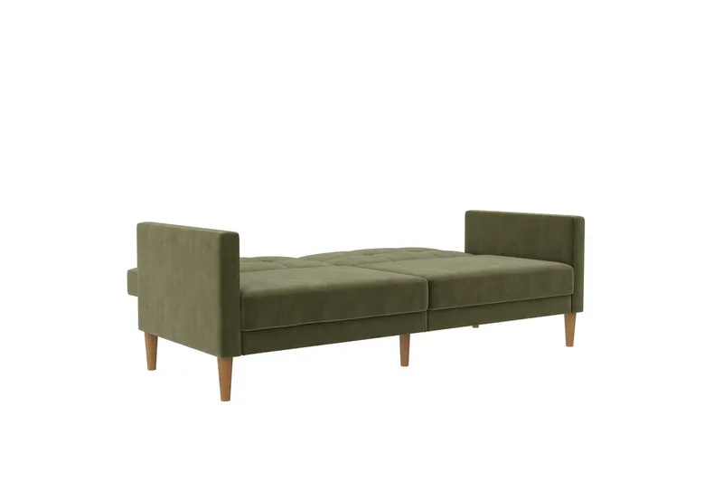 Bäddsoffa Lilly Olivgrön, Sammet - Olivgrön, Sammet - Möbler - Soffa - Bäddsoffa