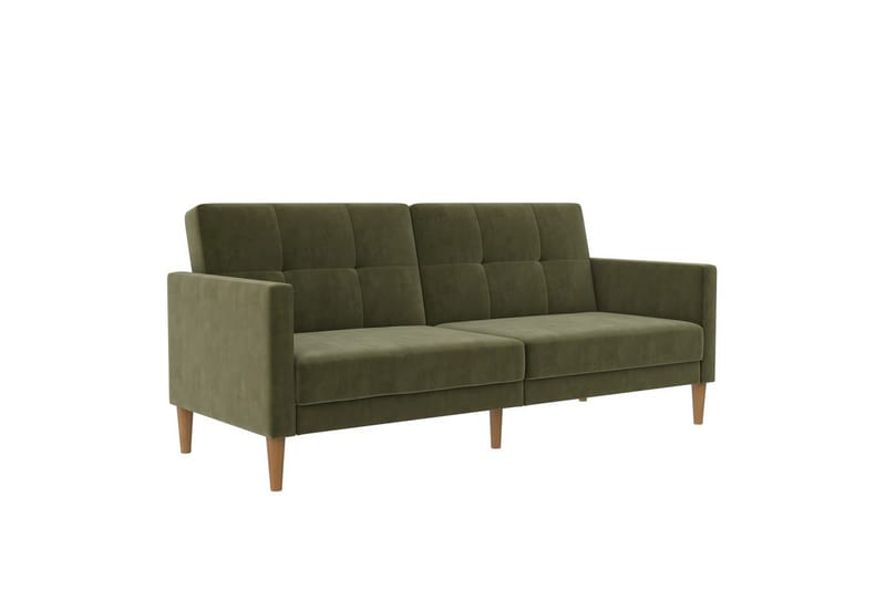 Bäddsoffa Lilly Olivgrön, Sammet - Olivgrön, Sammet - Möbler - Soffa - Bäddsoffa