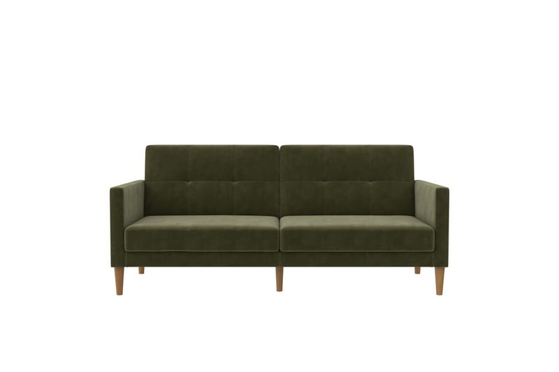Bäddsoffa Lilly Olivgrön, Sammet - Olivgrön, Sammet - Möbler - Soffa - Bäddsoffa