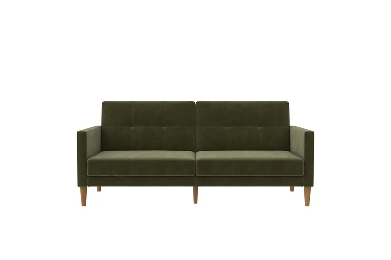 Bäddsoffa Lilly Olivgrön, Sammet - Olivgrön, Sammet - Möbler - Soffa - Bäddsoffa