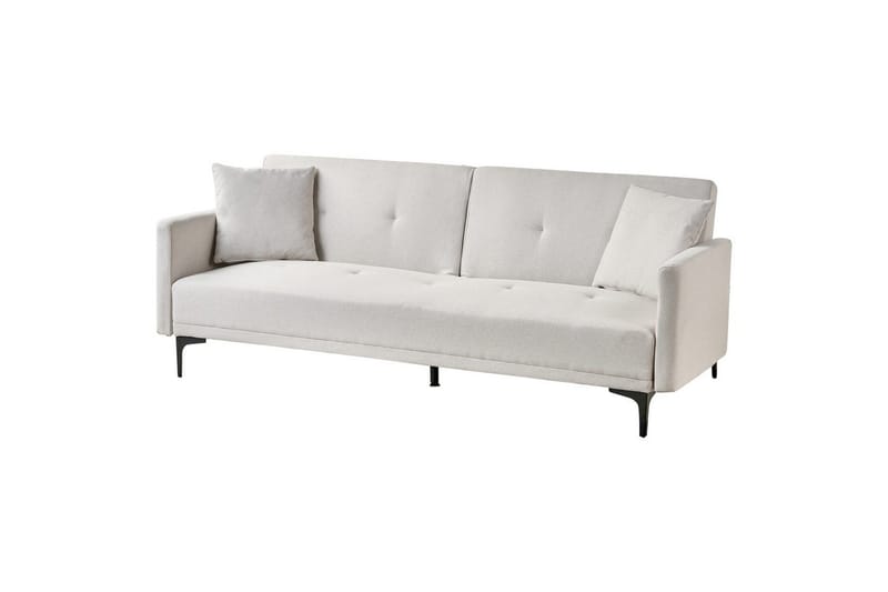Bäddsoffa Lucan Beige, svart - Beige - Möbler - Soffa - Soffgrupp