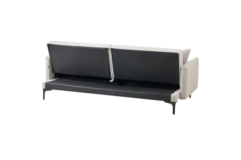 Bäddsoffa Lucan Beige, svart - Beige - Möbler - Soffa - Soffgrupp