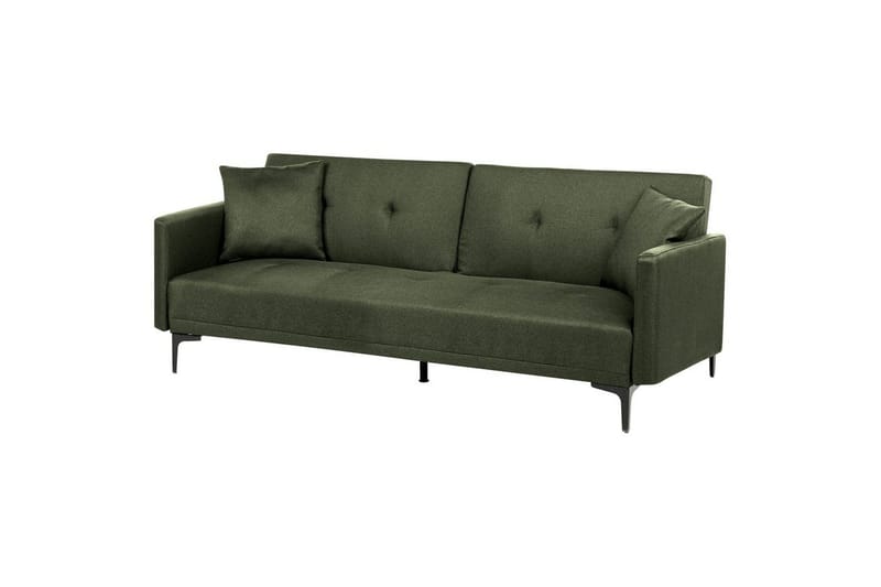 Bäddsoffa Lucan Grön, Svart - Grön, Svart - Möbler - Soffa - 2 sits soffa