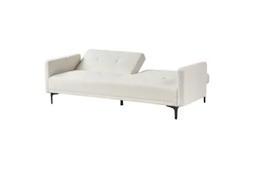 Bäddsoffa Lucan Vit, Svart - Vit, Svart - Möbler - Soffa - 2 sits soffa