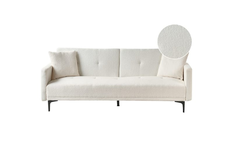Bäddsoffa Lucan Vit, Svart - Vit, Svart - Möbler - Soffa - Soffgrupp