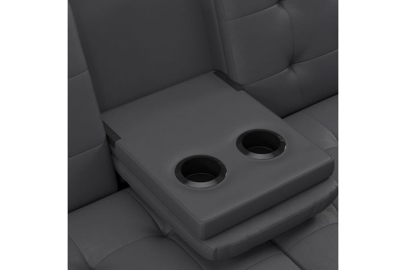 Bäddsoffa Maine Grå PU - Grå PU - Möbler - Soffa - Bäddsoffa