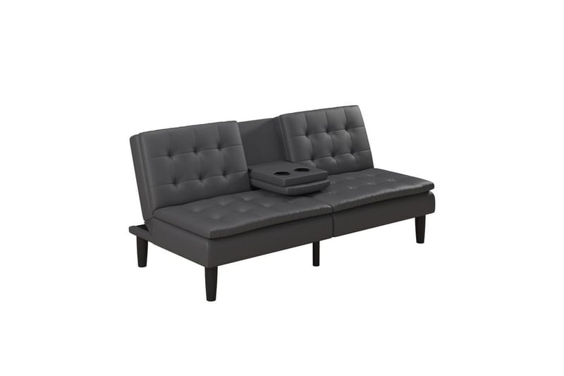 Bäddsoffa Maine Grå PU - Grå PU - Möbler - Soffa - Bäddsoffa