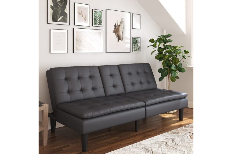 Bäddsoffa Maine Grå PU - Grå PU - Möbler - Soffa - Bäddsoffa