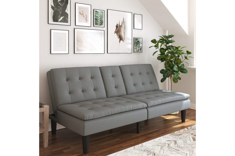 Bäddsoffa Maine Grått tyg - Grått tyg - Möbler - Soffa - Bäddsoffa