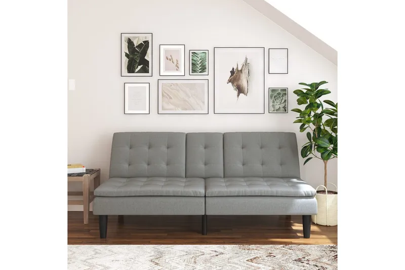 Bäddsoffa Maine Grått tyg - Grått tyg - Möbler - Soffa - Bäddsoffa