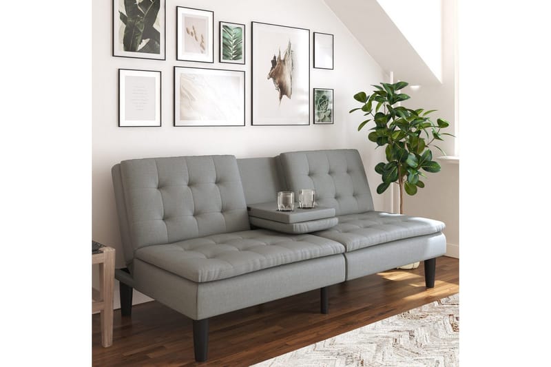 Bäddsoffa Maine Grått tyg - Grått tyg - Möbler - Soffa - Bäddsoffa