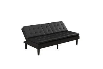 Bäddsoffa Maine Svart - Svart - Möbler - Soffa - Bäddsoffa