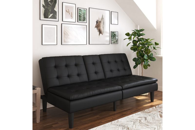 Bäddsoffa Maine Svart - Svart - Möbler - Soffa - Bäddsoffa