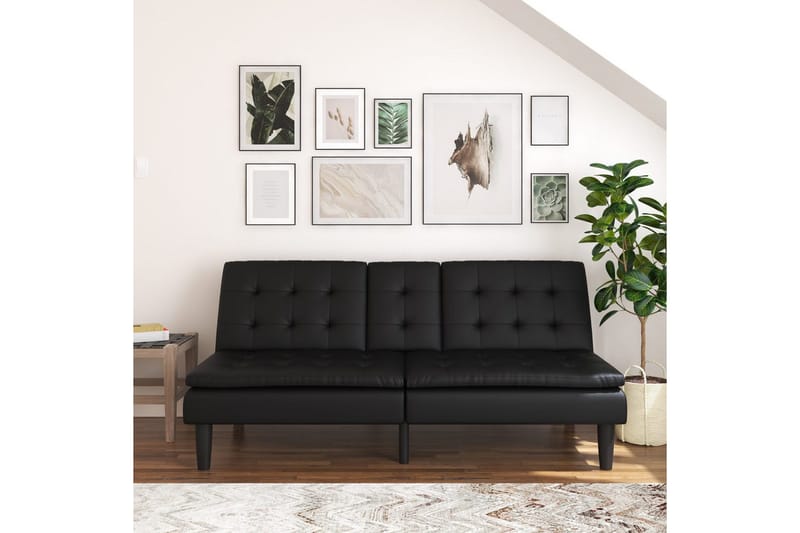 Bäddsoffa Maine Svart - Svart - Möbler - Soffa - Bäddsoffa