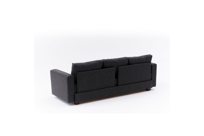 Bäddsoffa med 3 sittplatser Iroulport Antracit - Antracit - Möbler - Soffa - Bäddsoffa