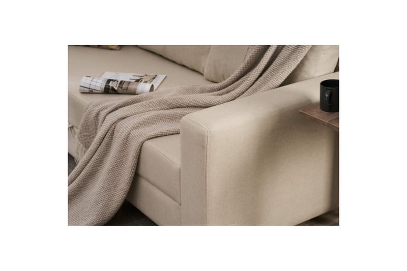 Bäddsoffa med 3 sittplatser Iroulport Arzilla Gr ädde - Grädde - Möbler - Soffa - Bäddsoffa