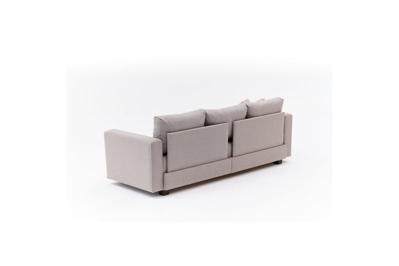 Bäddsoffa med 3 sittplatser Iroulport Beige - Beige - Möbler - Soffa - Bäddsoffa