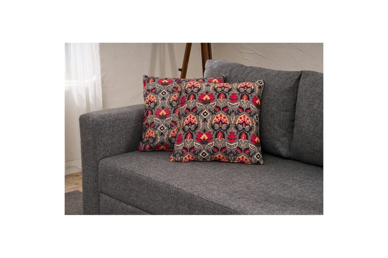 Bäddsoffa med 3 sittplatser Iroulport Grå - Grå - Möbler - Soffa - Bäddsoffa