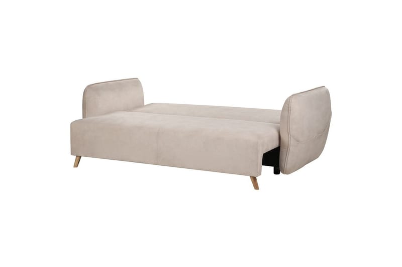 Bäddsoffa Vallanes Beige, ljust trä - Beige, ljust trä - Möbler - Soffa - Soffgrupp