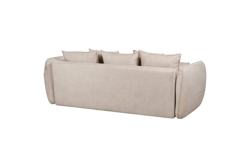 Bäddsoffa Vallanes Beige, ljust trä - Beige, ljust trä - Möbler - Soffa - Soffgrupp