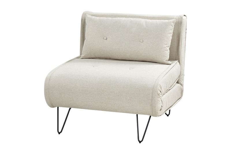 Bäddsoffa Vestfold Beige, svart - Beige, svart - Möbler - Soffa - Bäddsoffa