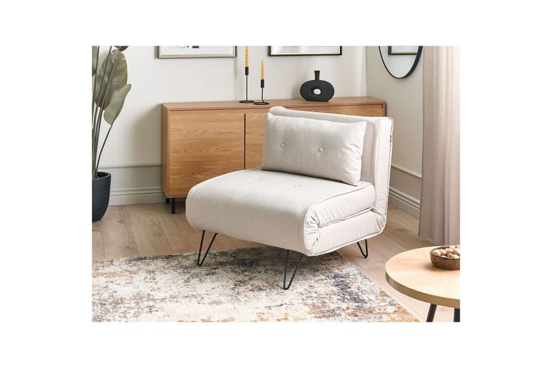 Bäddsoffa Vestfold Beige, svart - Beige, svart - Möbler - Soffa - Bäddsoffa