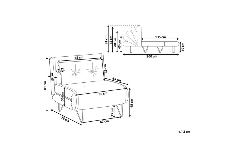 Bäddsoffa Vestfold Grå, svart - Grå, svart - Möbler - Soffa - Bäddsoffa