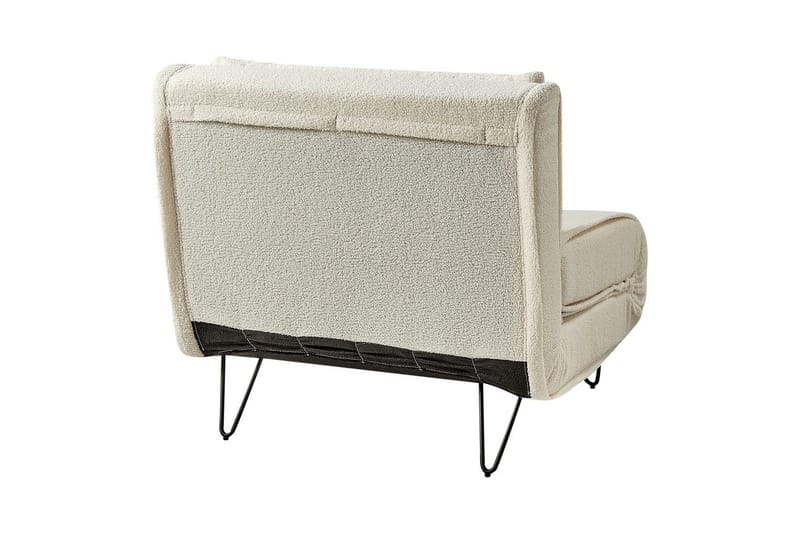 Bäddsoffa Vestfold Off-white, svart - Vit - Möbler - Soffa - Bäddsoffa