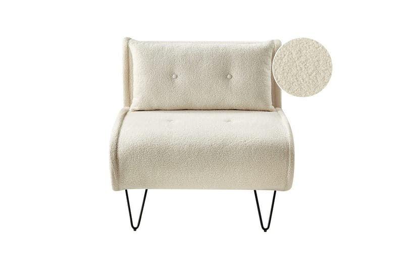 Bäddsoffa Vestfold Off-white, svart - Vit - Möbler - Soffa - Soffgrupp