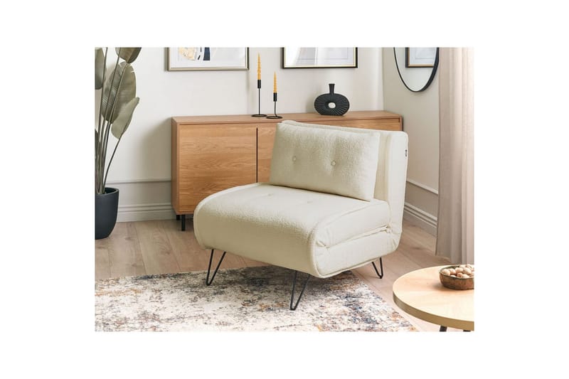 Bäddsoffa Vestfold Off-white, svart - Vit - Möbler - Soffa - Soffgrupp