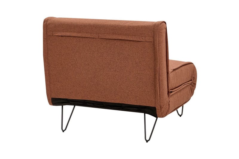 Bäddsoffa Vestfold Orange, Svart - Orange, Svart - Möbler - Soffa - Soffgrupp