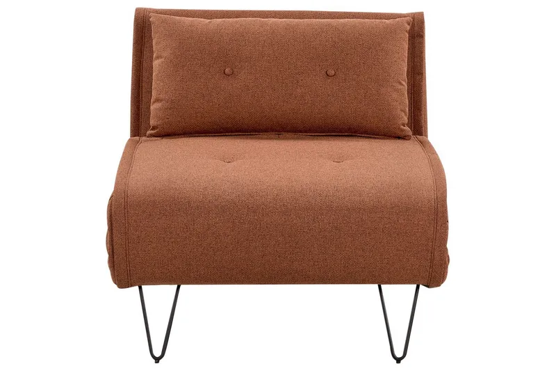 Bäddsoffa Vestfold Orange, Svart - Orange, Svart - Möbler - Soffa - Soffgrupp