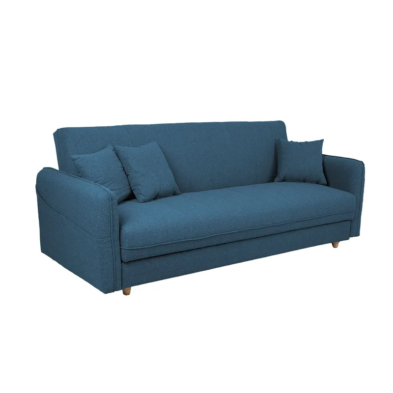 Bäddsoffa Visby 200x88x93 cm - blå - Möbler - Soffa - Bäddsoffa