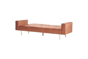 Bäddsoffa Visnes Brun, Guld - Brun, Guld - Möbler - Soffa - Bäddsoffa